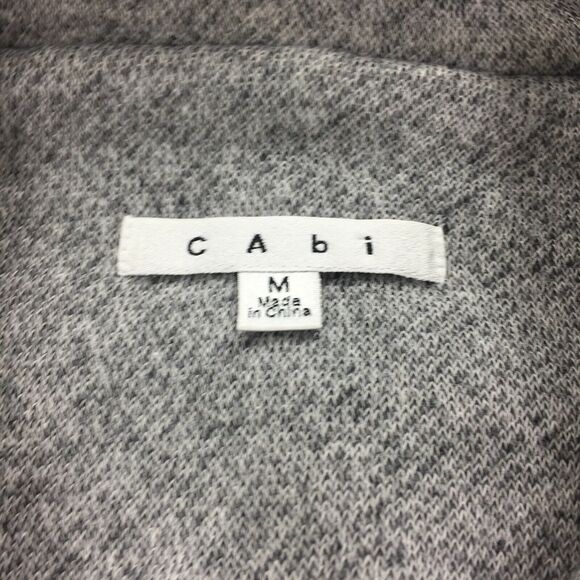 CAbi Shrunken Peacoat Size Medium Womens Light Gray Blazer Jacket Style # 393 M - Picture 4 of 7